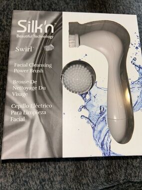 Silk'n Swirl Facial Cleansing Power Brush Dual Speed White - New & Sealed